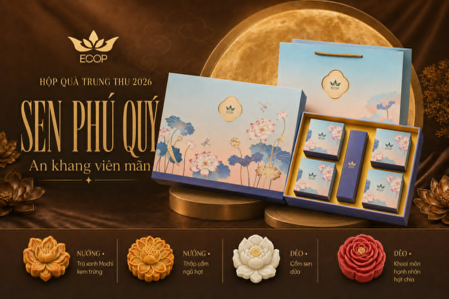 Hộp quà Trung Thu ECOP Sen Phú Quý